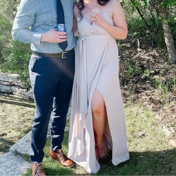 Beige / Taupe Beidesmaid Dress - Picture 3 of 3